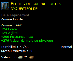 Bottes de guerre fortes d'Ouestfolde