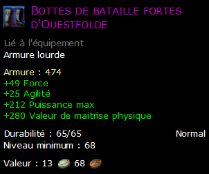 Bottes de bataille fortes d'Ouestfolde