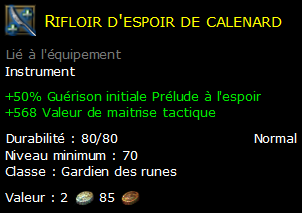 Rifloir d'espoir de calenard