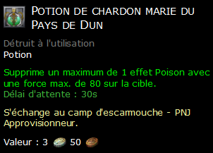 Potion de chardon marie du Pays de Dun