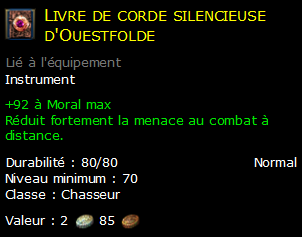 Livre de corde silencieuse d'Ouestfolde