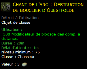 Chant de l'arc : Destruction de bouclier d'Ouestfolde