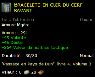 Bracelets en cuir du cerf savant