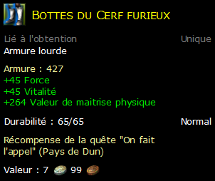 Bottes du Cerf furieux