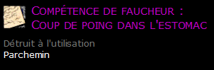 Compétence de faucheur : Coup de poing dans l'estomac