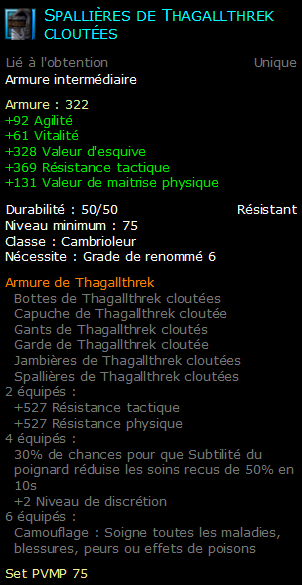 Spallières de Thagallthrek cloutées