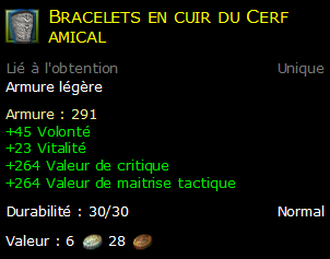 Bracelets en cuir du Cerf amical