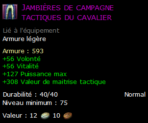 Jambières de campagne tactiques du cavalier