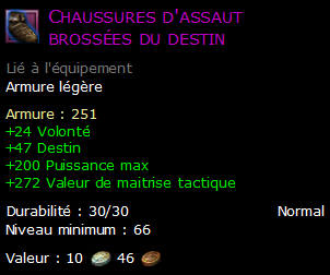 Chaussures d'assaut brossées du destin