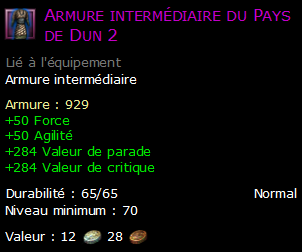 Armure intermédiaire du Pays de Dun 2