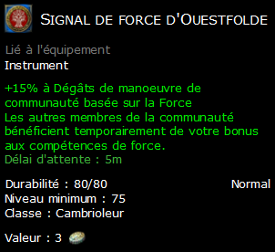 Signal de force d'Ouestfolde