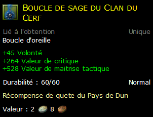 Boucle de sage du Clan du Cerf