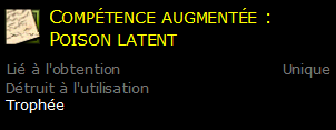 Compétence augmentée : Poison latent