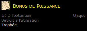 Bonus de Puissance