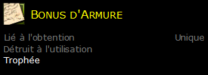 Bonus d'Armure