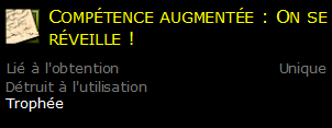 Compétence augmentée : On se réveille !