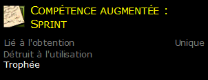 Compétence augmentée : Sprint