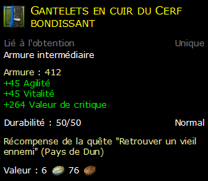 Gantelets en cuir du Cerf bondissant