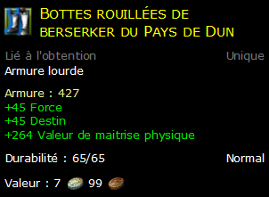 Bottes rouillées de berserker du Pays de Dun