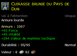 Cuirasse brunie du Pays de Dun