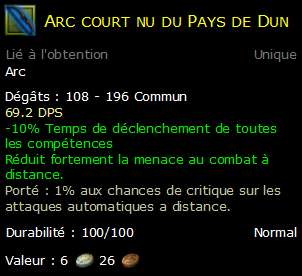 Arc court nu du Pays de Dun