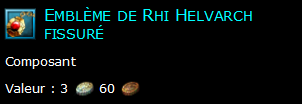 Emblème de Rhi Helvarch fissuré