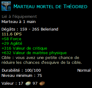 Marteau mortel de Théodred