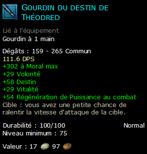 Gourdin du destin de Théodred