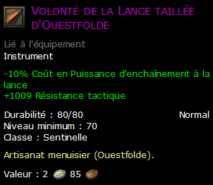 Volonté de la Lance taillée d'Ouestfolde