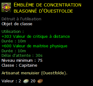 Emblème de concentration blasonné d'Ouestfolde