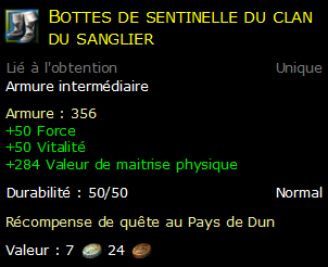 Bottes de sentinelle du clan du sanglier