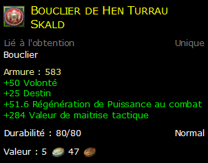 Bouclier de Hen Turrau Skald