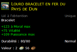 Lourd bracelet en fer du Pays de Dun