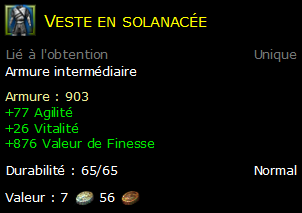 Veste en solanacée