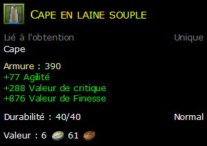 Cape en laine souple