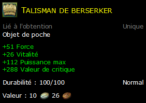 Talisman de berserker