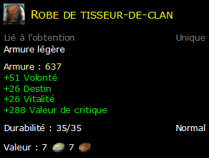 Robe de tisseur-de-clan