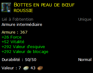 Bottes en peau de bœuf roussie