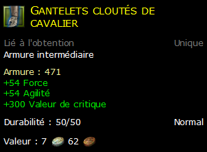 Gantelets cloutés de cavalier