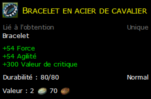 Bracelet en acier de cavalier