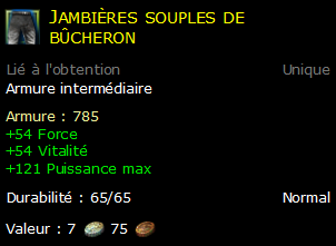 Jambières souples de bûcheron