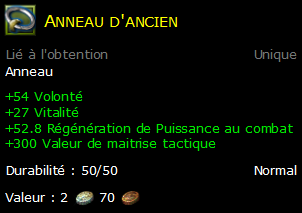 Anneau d'ancien