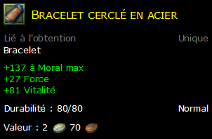 Bracelet cerclé en acier