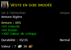 Veste en soie brodée