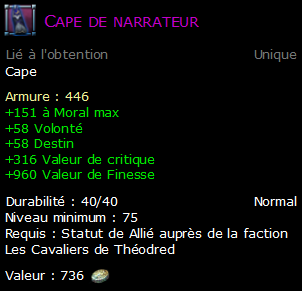 Cape de narrateur