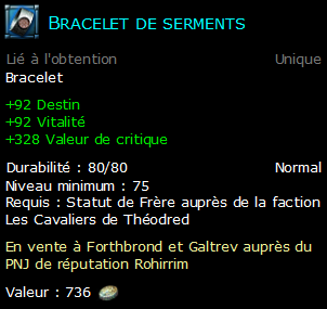 Bracelet de serments