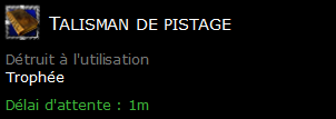 Talisman de pistage