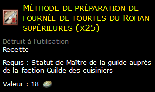 Méthode de préparation de fournée de tourtes du Rohan supérieures (x25)