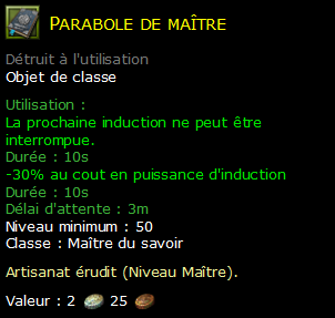 Parabole de maître