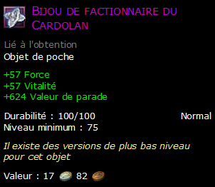 Bijou de factionnaire du Cardolan